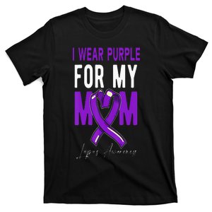 I Wear Purple For My Mom Fighter Lupus Awareness T-Shirt