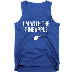 Im With Pineapple Halloween Costume Funny Couples Pineapple Tank Top