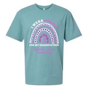 I Wear Purple For My Grandfather Testicular Cancer Awareness Gift Sueded Cloud Jersey T-Shirt