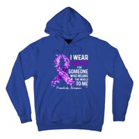 I Wear Purple For Someone Special Prematurity Awareness Gift Hoodie