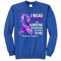 I Wear Purple For Someone Special Prematurity Awareness Gift Tall Sweatshirt