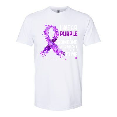 I Wear Purple For Someone Special Prematurity Awareness Gift Softstyle CVC T-Shirt