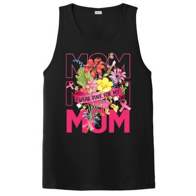 I Wear Pink For My Mom Breast Cancer Awareness Pink Ribbons PosiCharge Competitor Tank