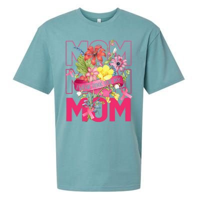 I Wear Pink For My Mom Breast Cancer Awareness Pink Ribbons Sueded Cloud Jersey T-Shirt