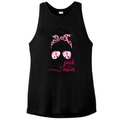 I Wear P.Ink For My Mom Breast Cancer Awareness Girl Support Gift Ladies PosiCharge Tri-Blend Wicking Tank