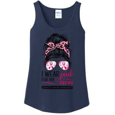 I Wear P.Ink For My Mom Breast Cancer Awareness Girl Support Gift Ladies Essential Tank