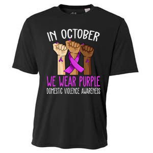 I Wear Purple Domestic Violence Awareness Gift Cooling Performance Crew T-Shirt