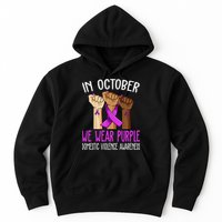 I Wear Purple Domestic Violence Awareness Gift Hoodie