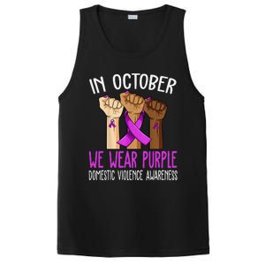 I Wear Purple Domestic Violence Awareness Gift PosiCharge Competitor Tank