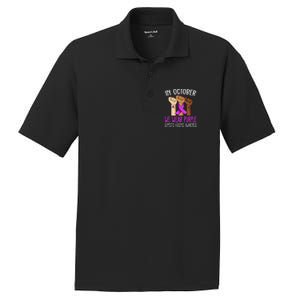 I Wear Purple Domestic Violence Awareness Gift PosiCharge RacerMesh Polo