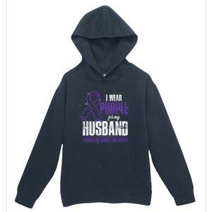 I Wear Purple For My Husband Pancreatic Cancer Awareness Gift Urban Pullover Hoodie