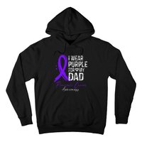 I Wear Purple For My Dad Pancreatic Cancer Awareness  Hoodie