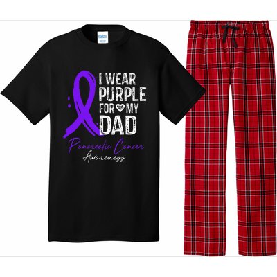 I Wear Purple For My Dad Pancreatic Cancer Awareness  Pajama Set