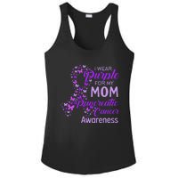 I wear Purple for my Mom Pancreatic Cancer  Ladies PosiCharge Competitor Racerback Tank