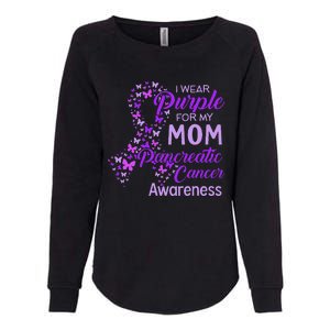 I wear Purple for my Mom Pancreatic Cancer  Womens California Wash Sweatshirt