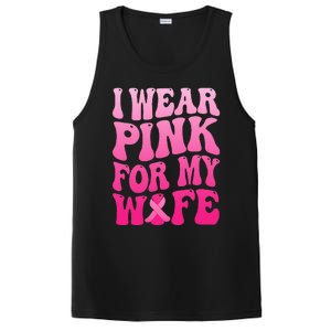 I Wear Pink For My Wife Breast Cancer Support Squad Ribbon PosiCharge Competitor Tank