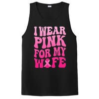 I Wear Pink For My Wife Breast Cancer Support Squad Ribbon PosiCharge Competitor Tank