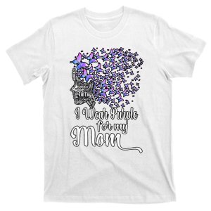 I Wear Purple For My Mom Alzheimers T-Shirt