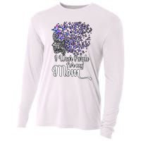 I Wear Purple For My Mom Alzheimers Cooling Performance Long Sleeve Crew