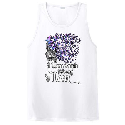 I Wear Purple For My Mom Alzheimers PosiCharge Competitor Tank