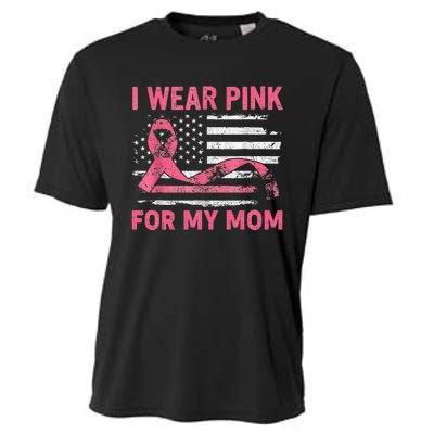 I Wear Pink For My Mama American Breast Cancer Support Squad Cooling Performance Crew T-Shirt