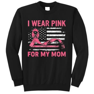 I Wear Pink For My Mama American Breast Cancer Support Squad Sweatshirt