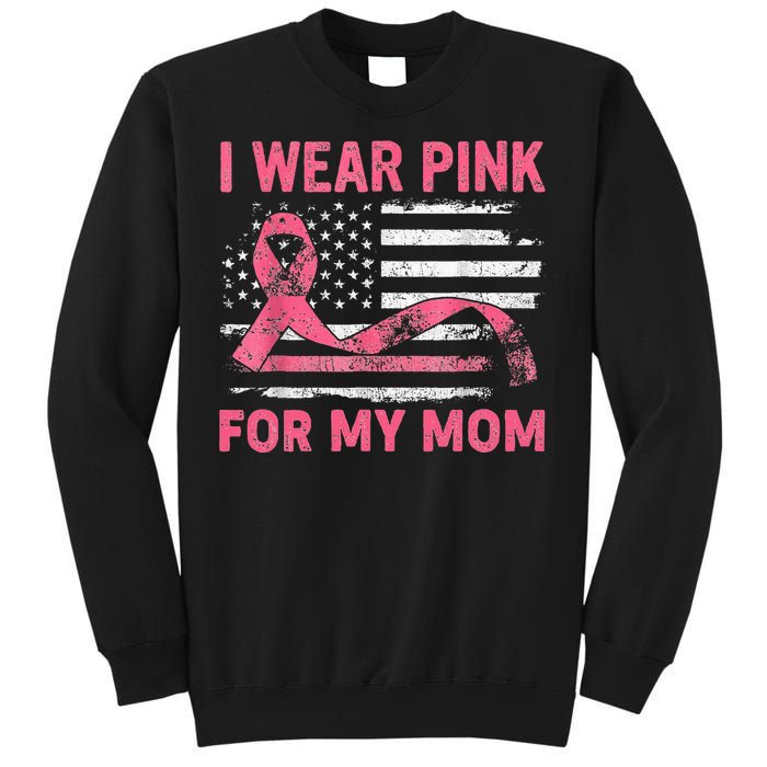 I Wear Pink For My Mama American Breast Cancer Support Squad Sweatshirt