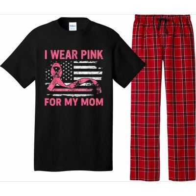 I Wear Pink For My Mama American Breast Cancer Support Squad Pajama Set