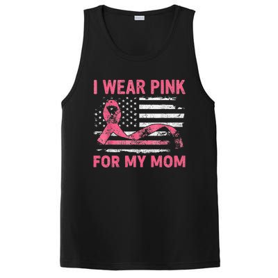 I Wear Pink For My Mama American Breast Cancer Support Squad PosiCharge Competitor Tank