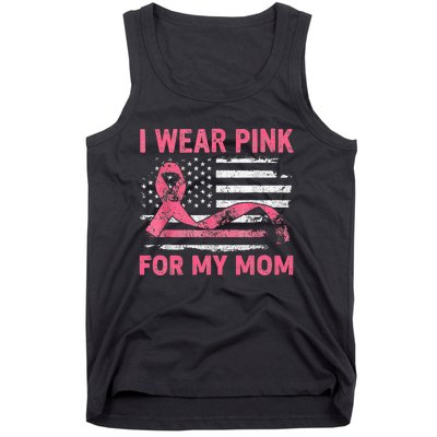 I Wear Pink For My Mama American Breast Cancer Support Squad Tank Top