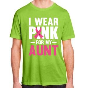 I Wear Pink For My Aunt Ribbon Breast Cancer Awareness Gift Adult ChromaSoft Performance T-Shirt