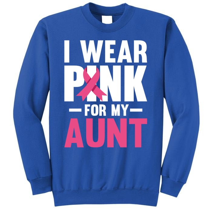 I Wear Pink For My Aunt Ribbon Breast Cancer Awareness Gift Sweatshirt