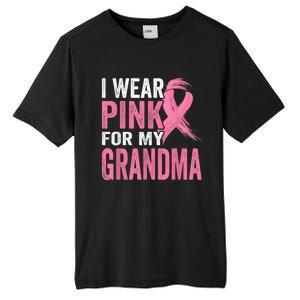 I Wear Pink For My Grandma Breast Cancer Awareness  Tall Fusion ChromaSoft Performance T-Shirt