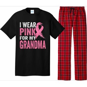 I Wear Pink For My Grandma Breast Cancer Awareness  Pajama Set