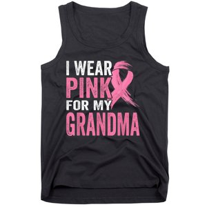 I Wear Pink For My Grandma Breast Cancer Awareness  Tank Top