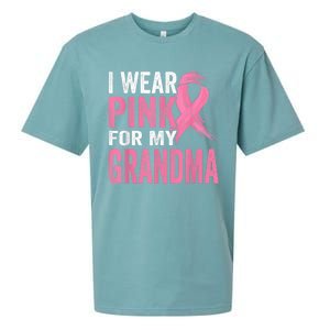 I Wear Pink For My Grandma Breast Cancer Awareness  Sueded Cloud Jersey T-Shirt