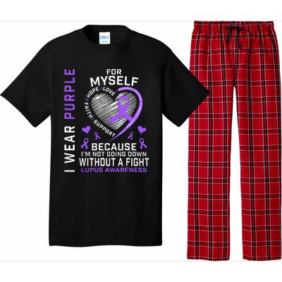 I Wear Purple For Myself Lupus Awareness Warriors Fighters Pajama Set