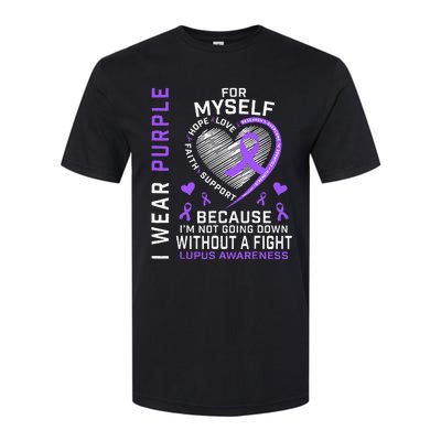 I Wear Purple For Myself Lupus Awareness Warriors Fighters Softstyle® CVC T-Shirt