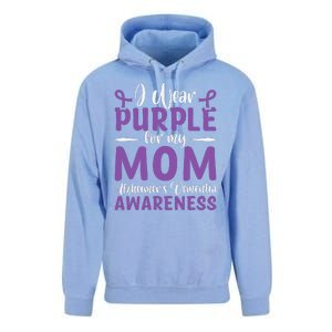 I Wear Purple For My Mom AlzheimerS Dementia Awareness Unisex Surf Hoodie