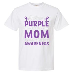 I Wear Purple For My Mom AlzheimerS Dementia Awareness Garment-Dyed Heavyweight T-Shirt