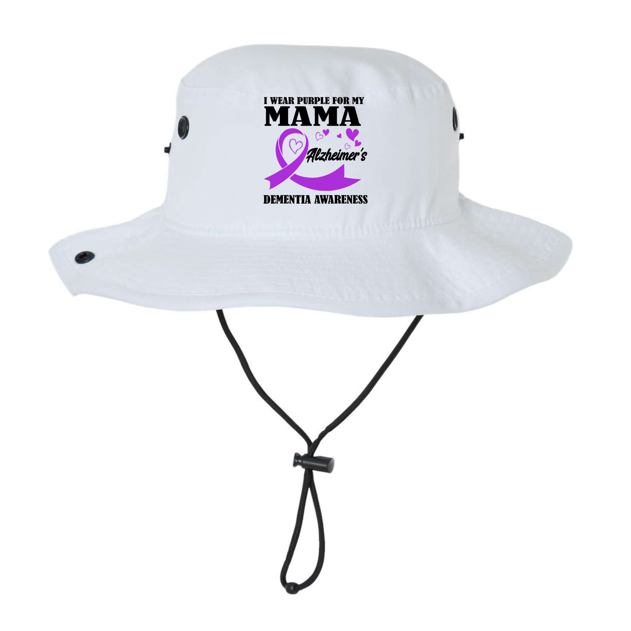 I Wear Purple For My Mama AlzheimerS Dementia Awareness Bucket Hat