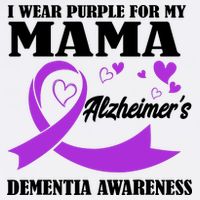 I Wear Purple For My Mama AlzheimerS Dementia Awareness Visor
