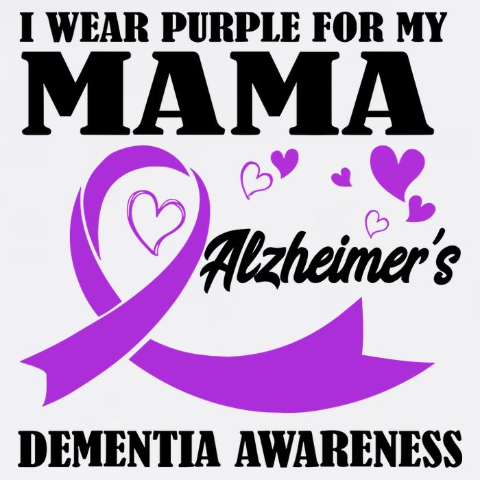 I Wear Purple For My Mama AlzheimerS Dementia Awareness Visor