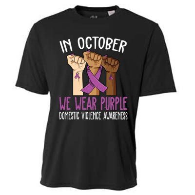 I Wear Purple Domestic Violence Awareness Cooling Performance Crew T-Shirt