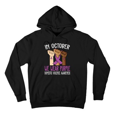 I Wear Purple Domestic Violence Awareness Hoodie