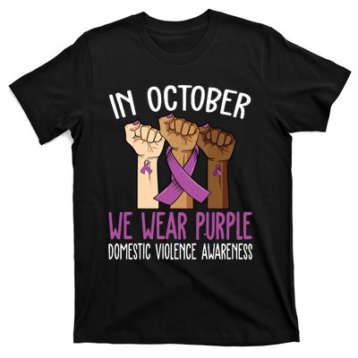 I Wear Purple Domestic Violence Awareness T-Shirt