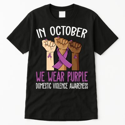 I Wear Purple Domestic Violence Awareness Tall T-Shirt