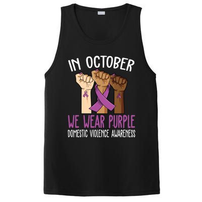 I Wear Purple Domestic Violence Awareness PosiCharge Competitor Tank