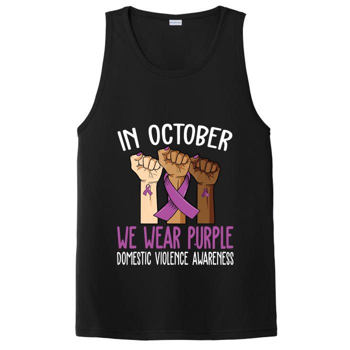 I Wear Purple Domestic Violence Awareness PosiCharge Competitor Tank