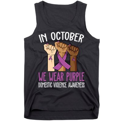 I Wear Purple Domestic Violence Awareness Tank Top